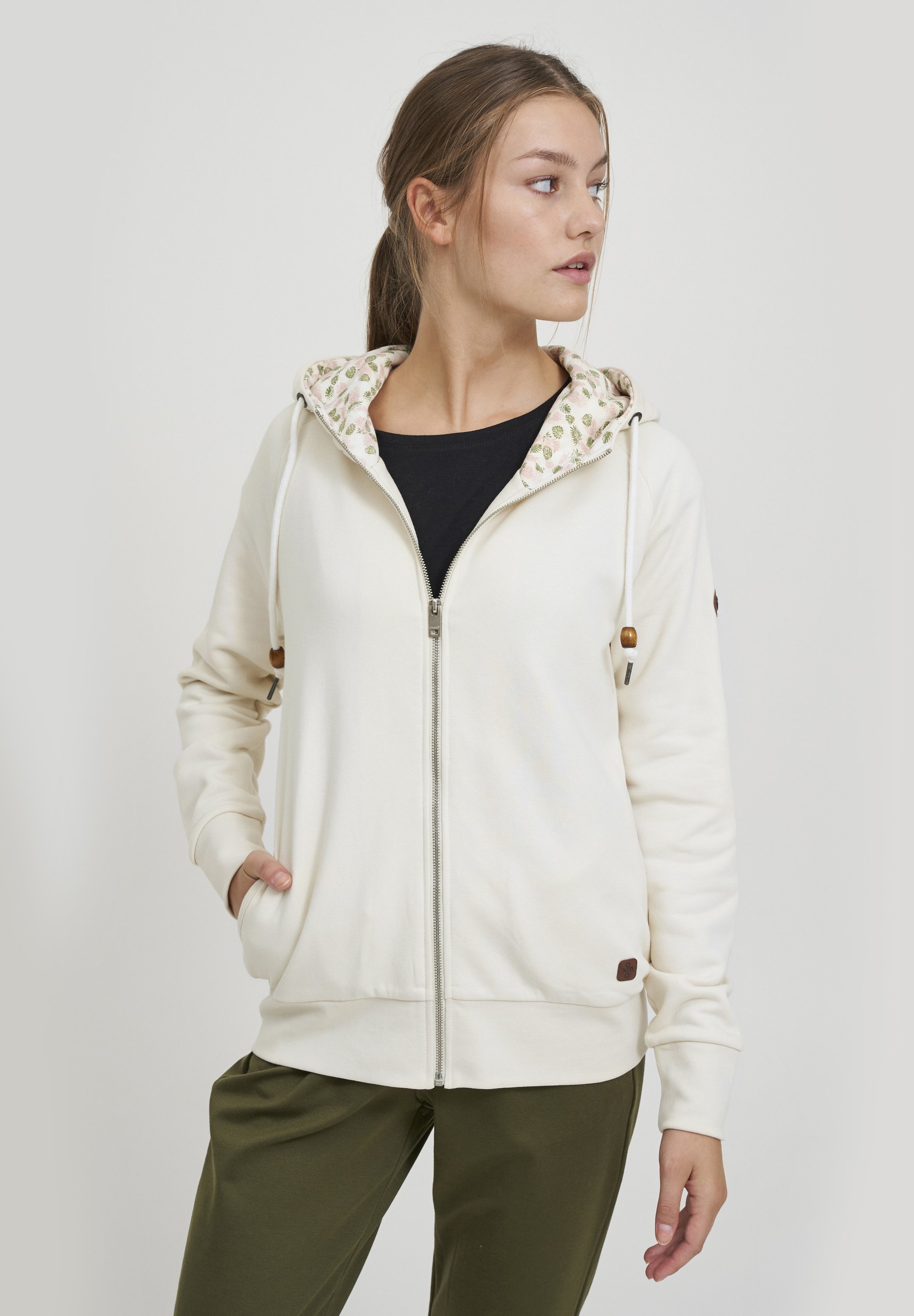 Oxmo OXULLA - Sweat-shirt zippé - bouleau