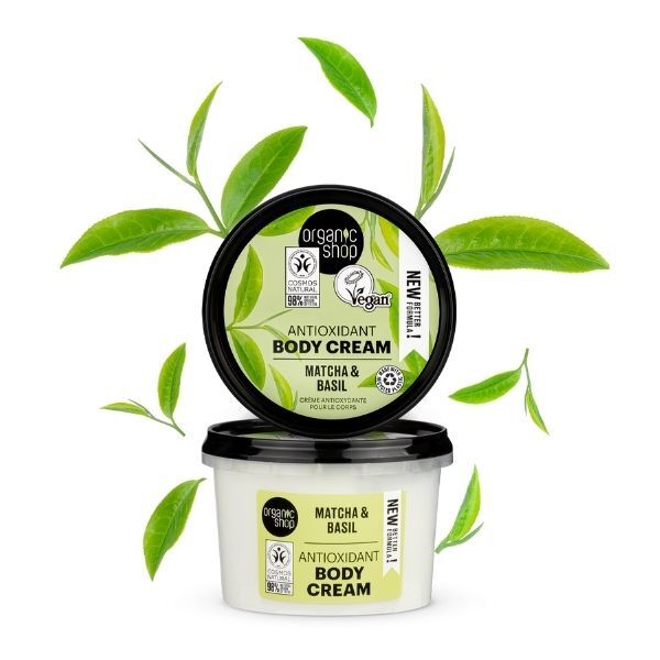 Bio-Shop Antioxidantien-Körpercreme Matcha & Basilikum 250 ml