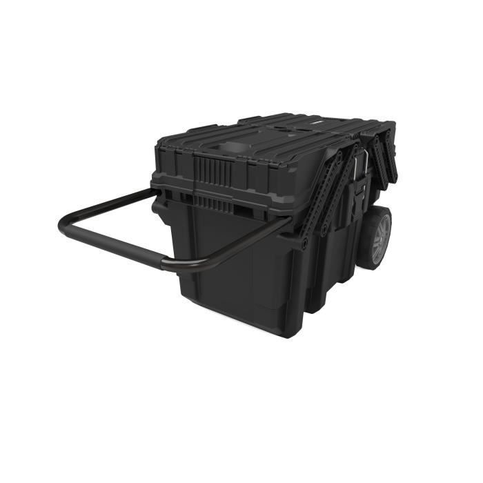KETER | 15G Gereedschapskist voor de bouwplaats, doe-het-zelf, zwart, 64,6 x 37,3 x 41 cm
