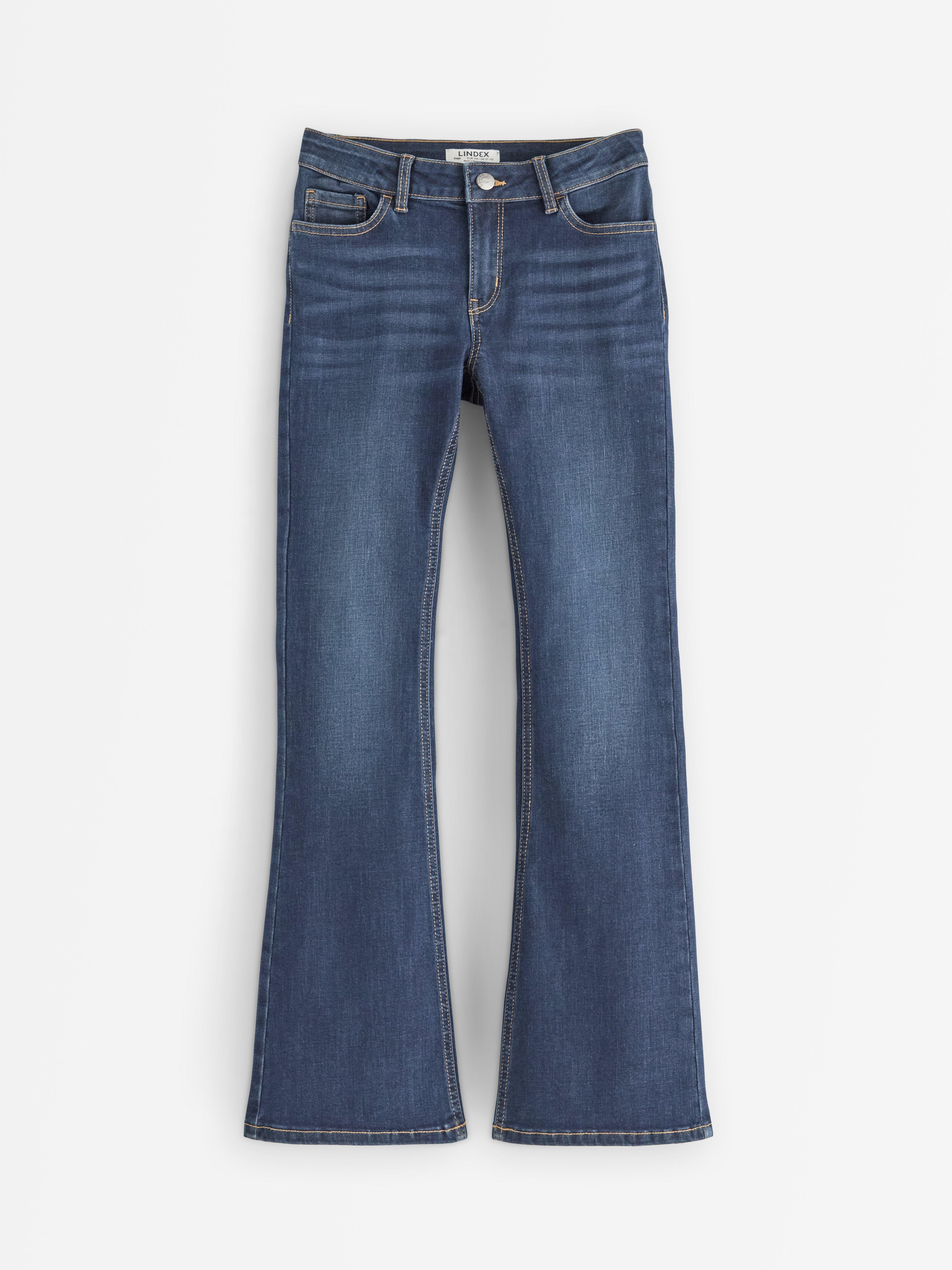 FREJA Flared jeans Mørk denim