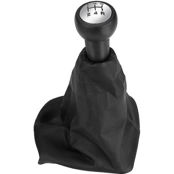 Pomo de palanca de cambios de 5 velocidades con funda para Peugeot 207, 307, 406