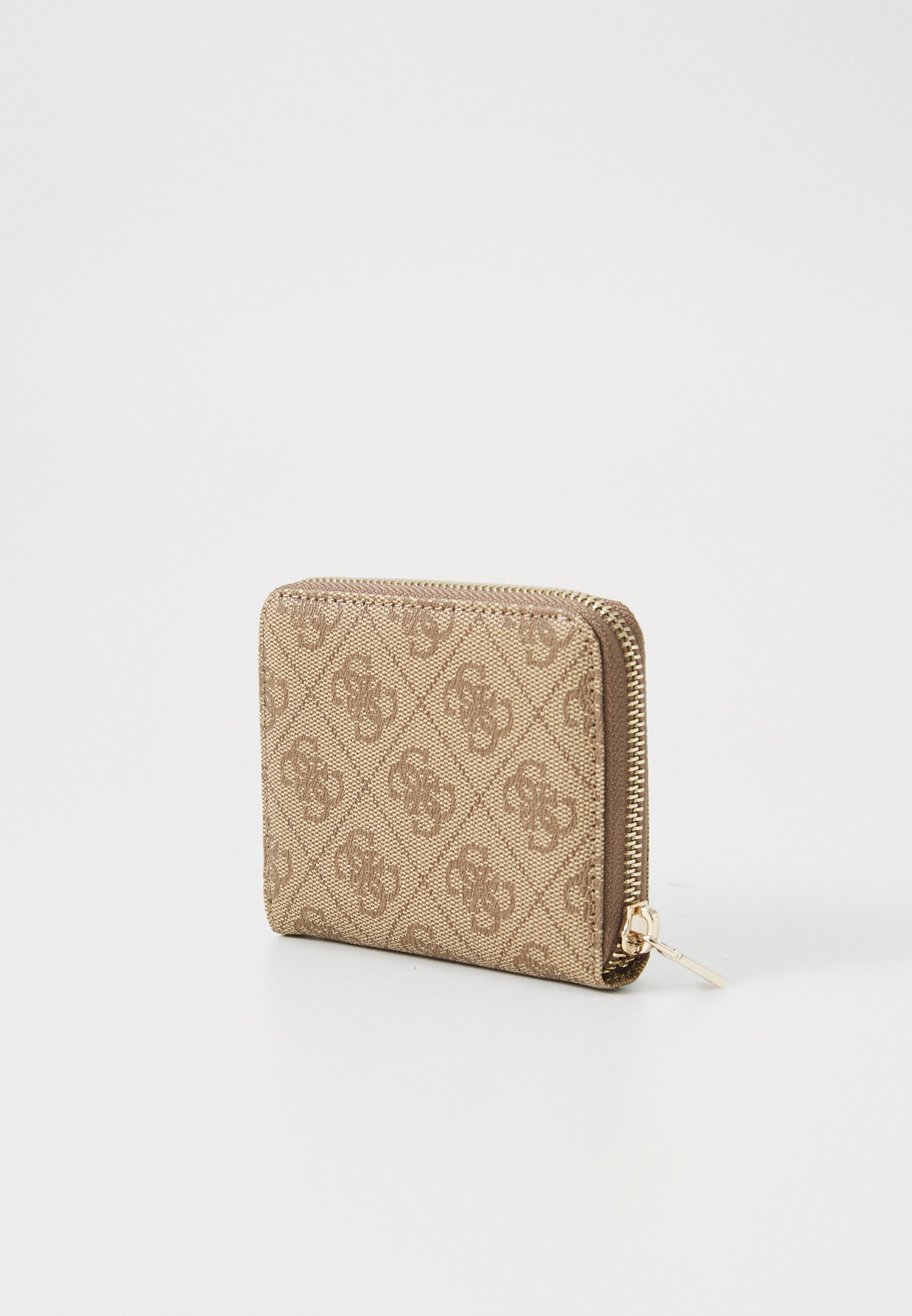 Guess LAUREL SMALL ZIP AROUND - Peněženka - latte logo
