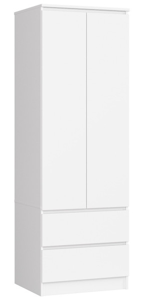 Szafa Star S 60 Cm 2 Drzwi 2 Szuflady Pk Biała