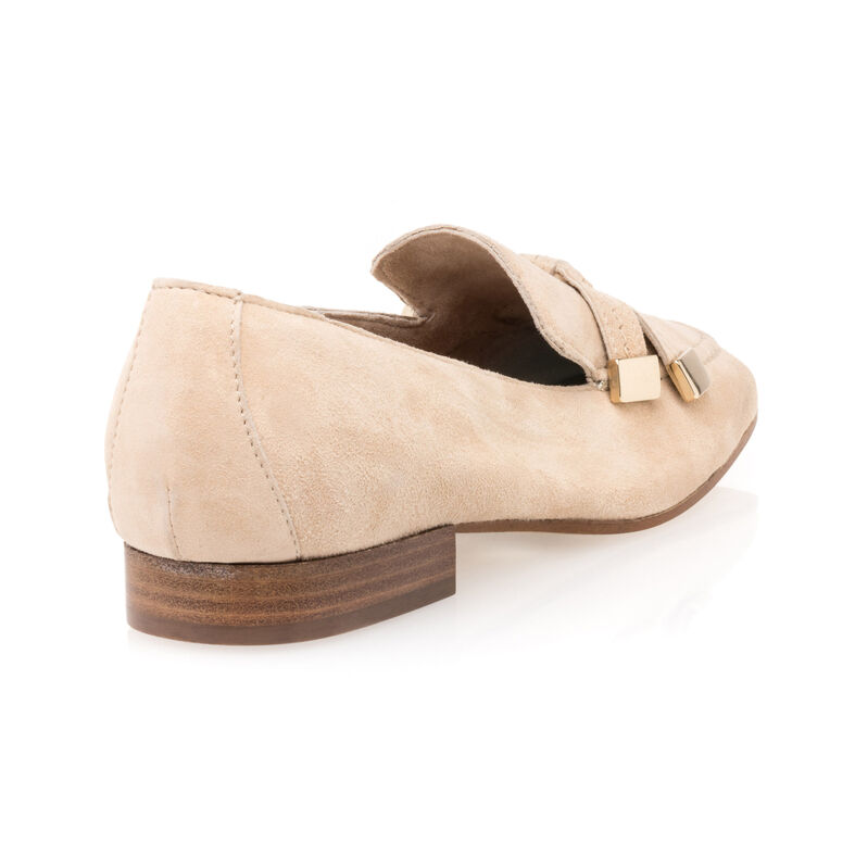 Mocassins / chaussures bateau Femme Beige