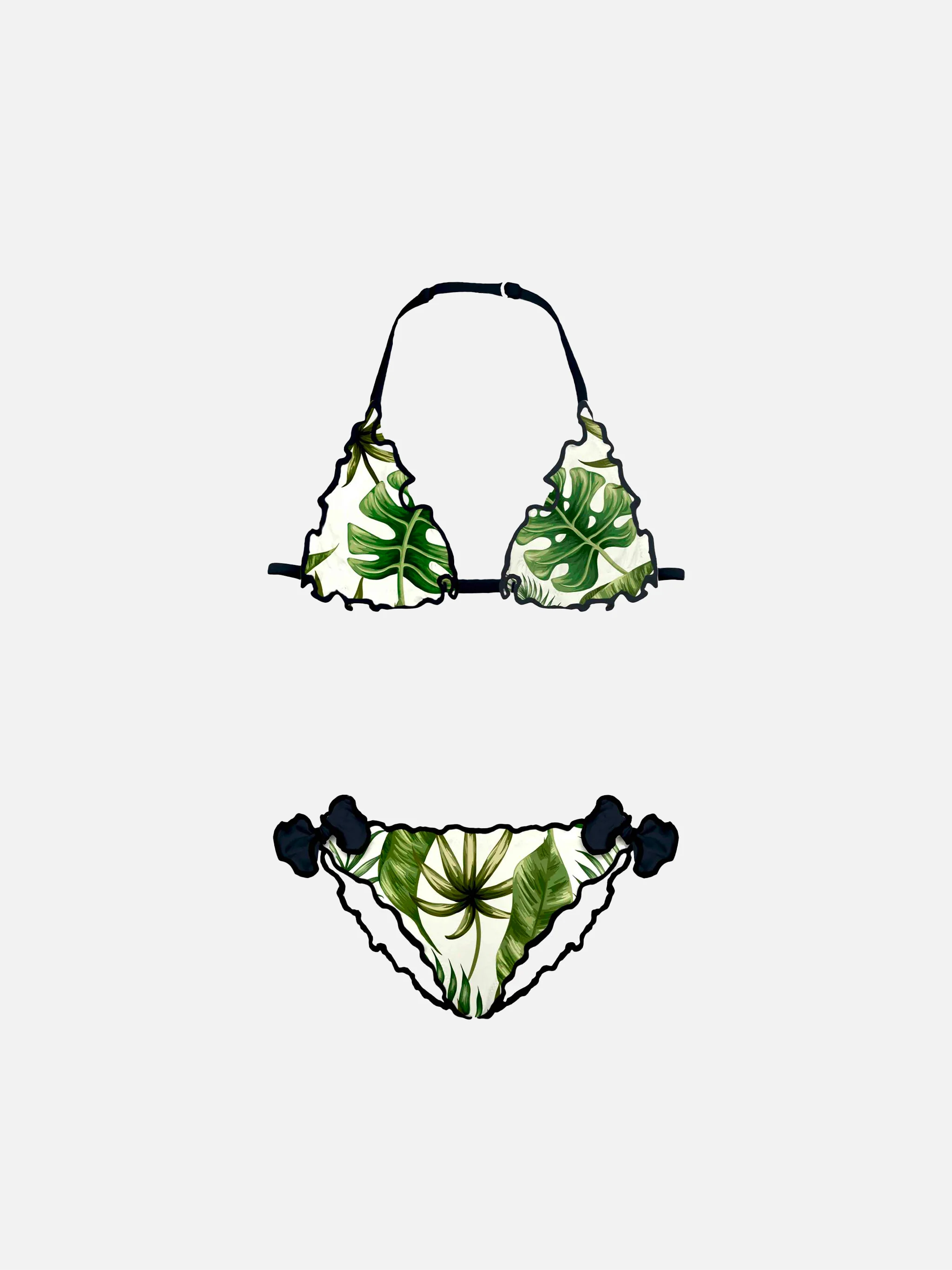 Bikini voor kinderen met tropische print