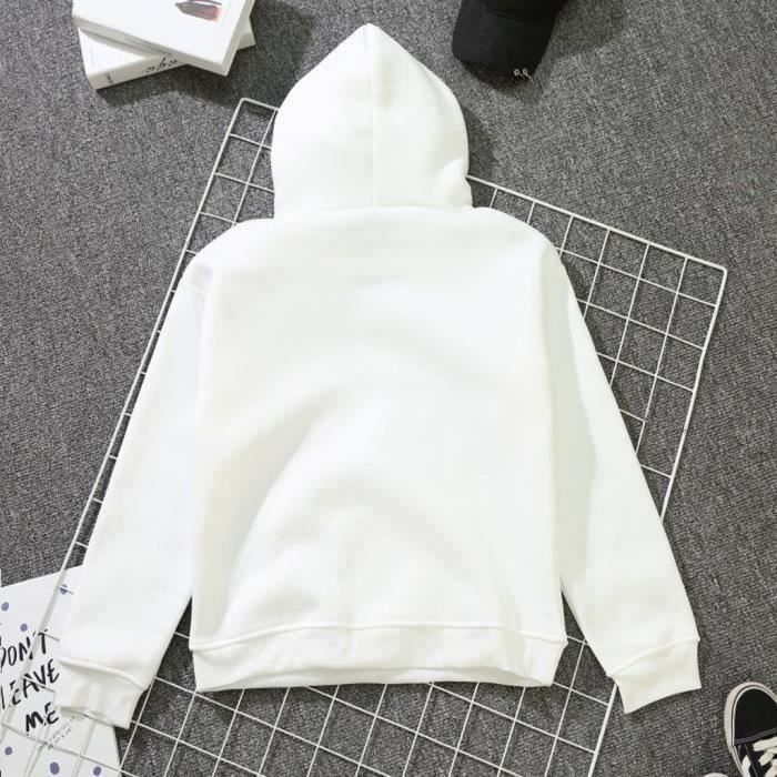 Sweat Femmes - FUNMOON - Les Lâches - Capuche - Blanc - Occasionnel