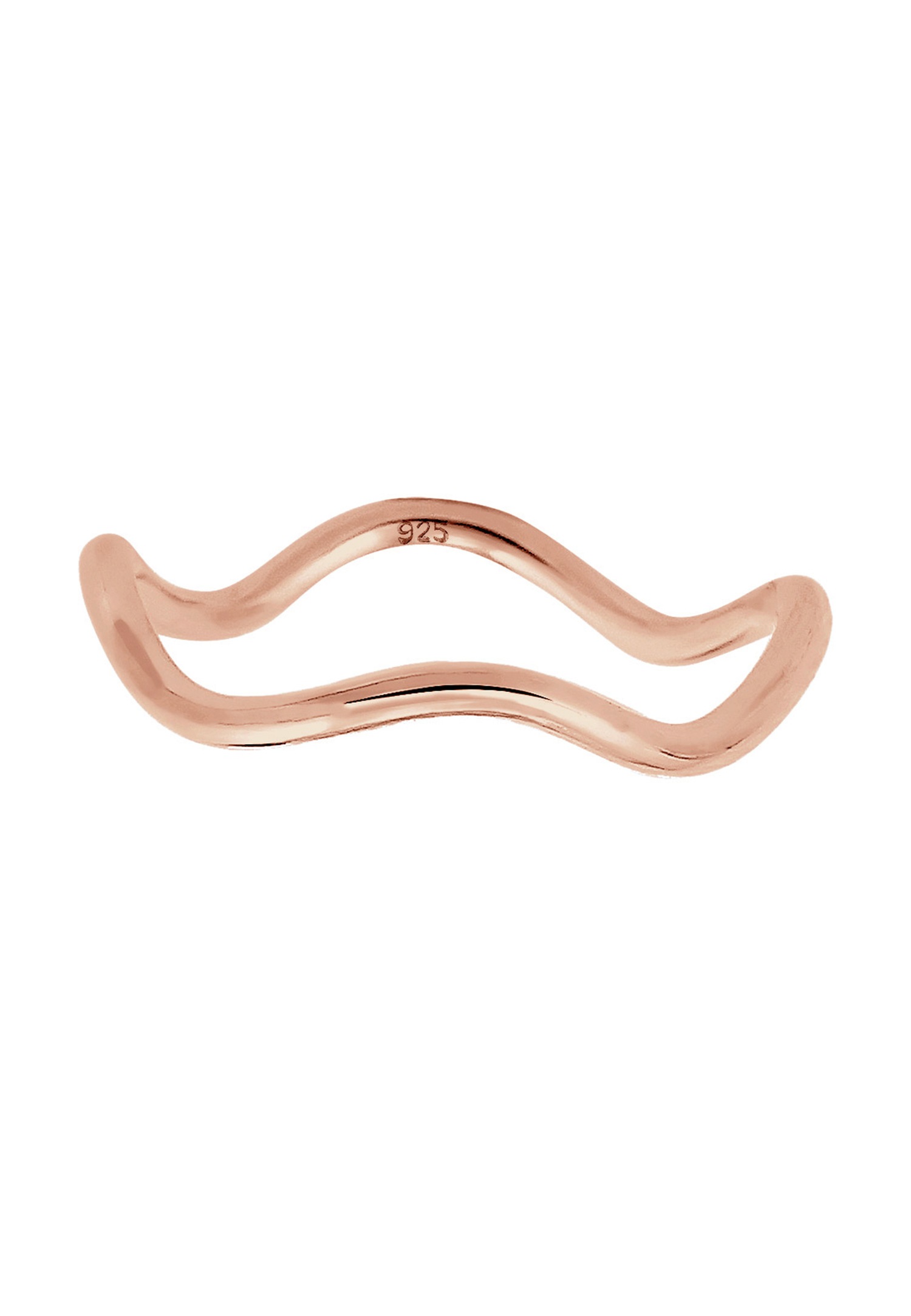 Elli Femmes Vagues Minimaliste Géo Tendance en Argent Sterling 925