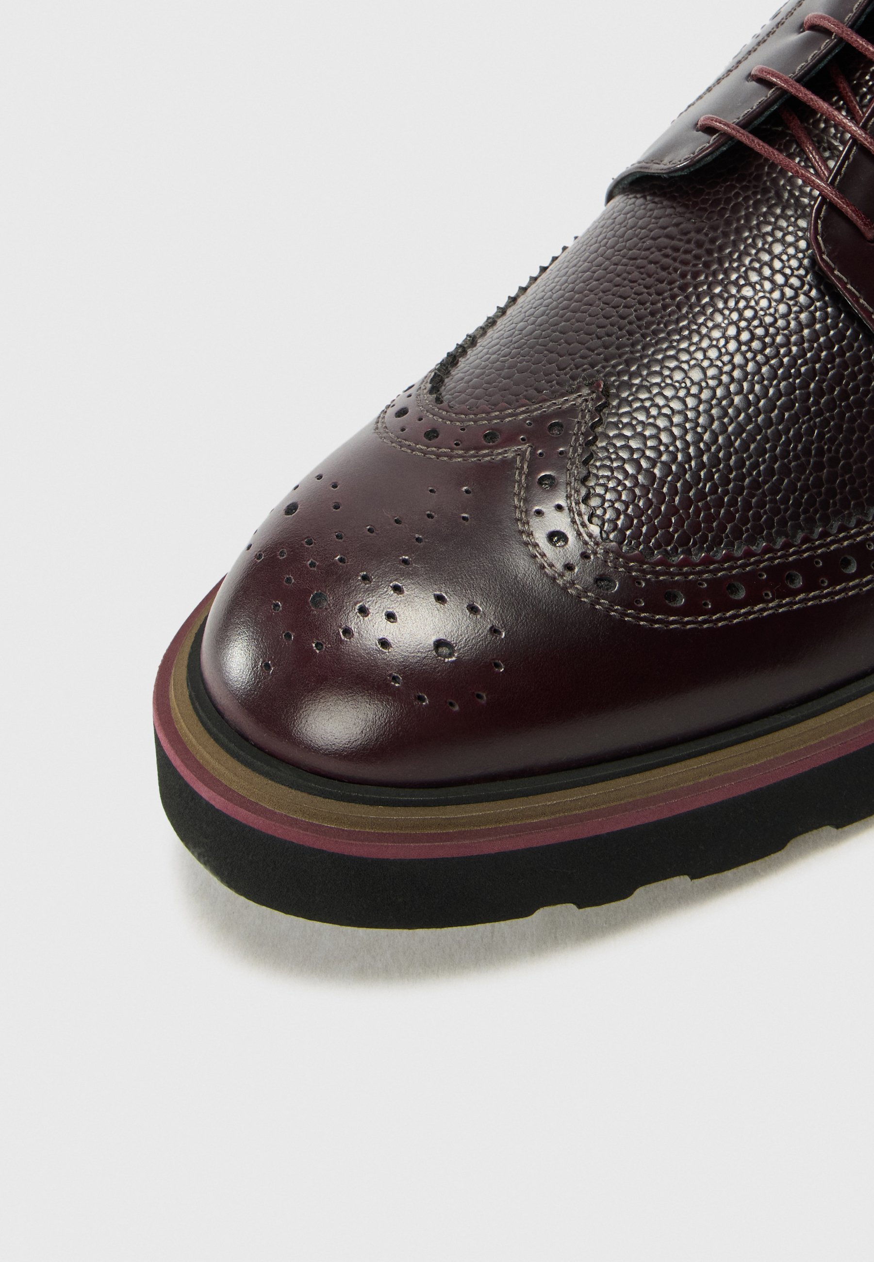 Paul Smith COUNT BORDO BRUSH OFF – Elegante Schnürschuhe – rot