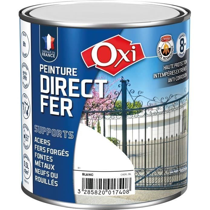 Tinta - OXI - Preto Brilhante - 250 mL - Uma Demão - Antiferrugem - Interior/Exterior