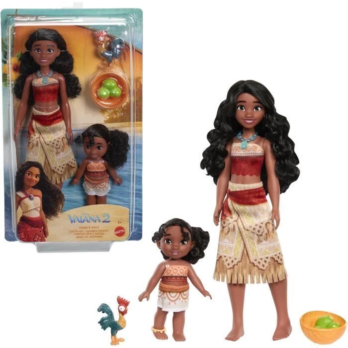 MATTEL Disney Moana 2 - Set met de twee zussen - Moana 2 filmpop JBT66