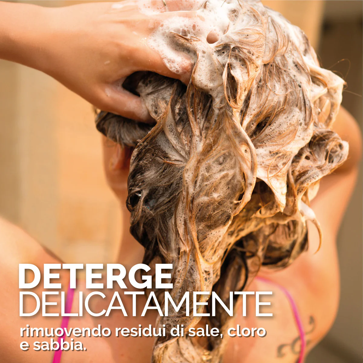 Solari BEACH BLISS - Shampoo Dopo Sole - Shampoo Protezione Solare, Shampoo Delicato, Trattamento Protezione Solare Capelli