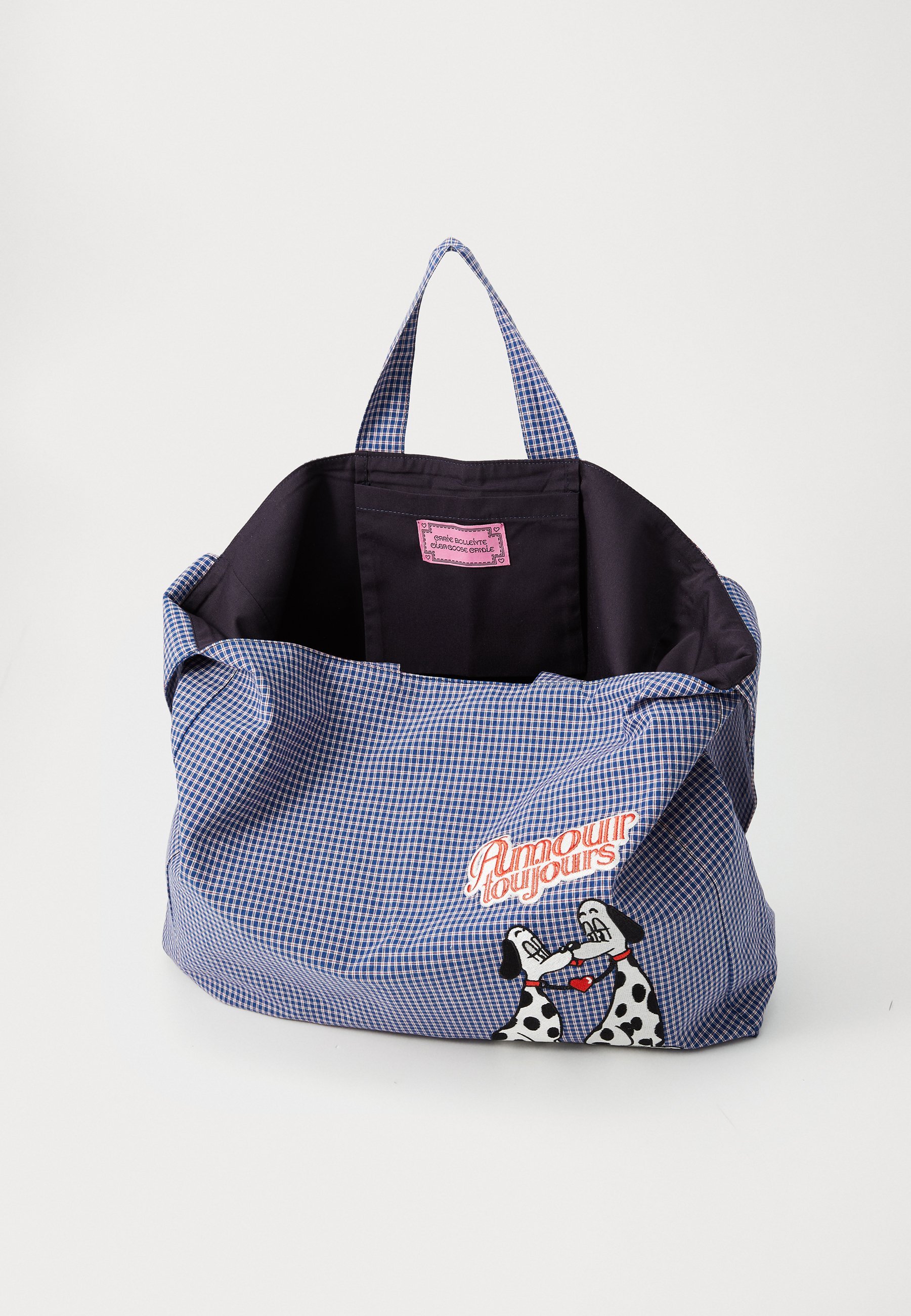 Carne Bollente THE DOGGY BAG UNISEX - Draagtas - blauw geruit