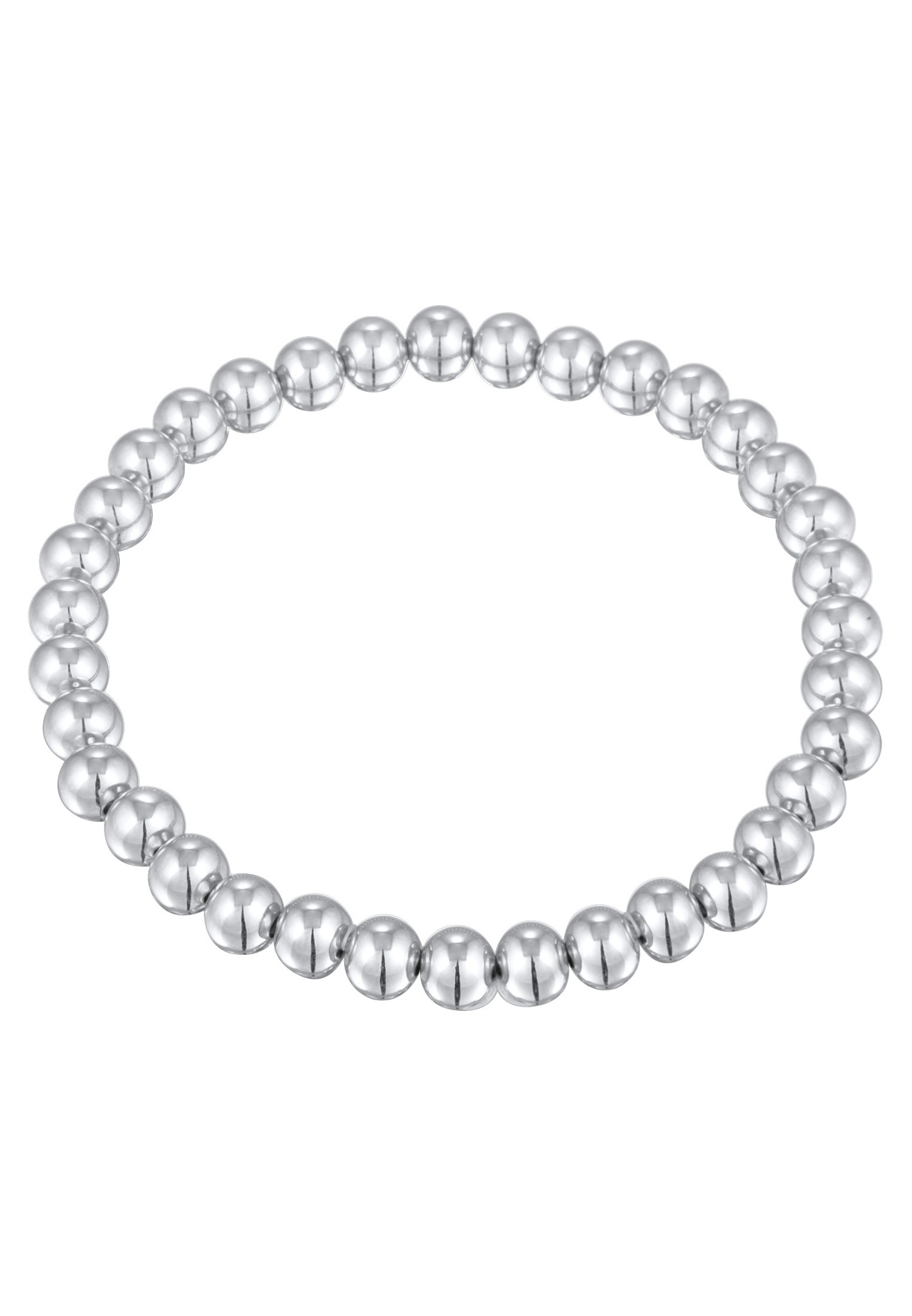 Elli Femmes Boule Géo Tendance Combinable Couleur Argent