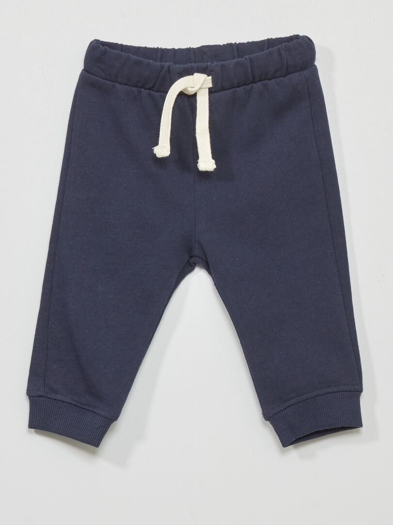 2-delat set med t-shirt + sweatshirt + joggingbyxor - VIT