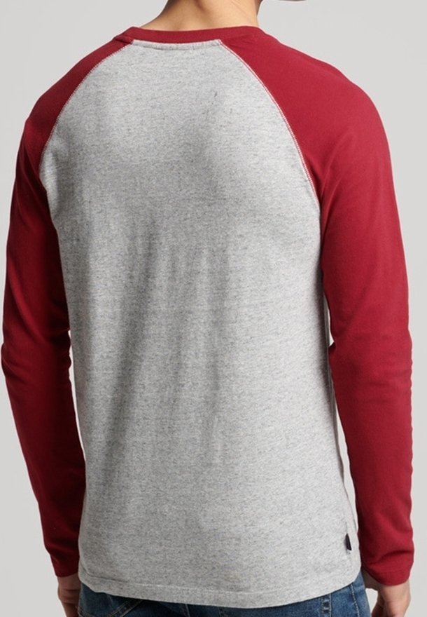 Superdry & Co Majica dugih rukava - prošarana svijetlosiva