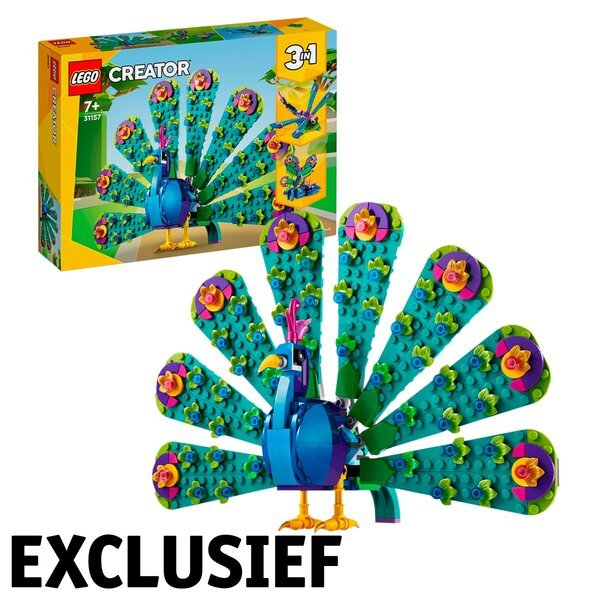 LEGO Creator 31157 3-in-1 eksotisks pāvs<br>