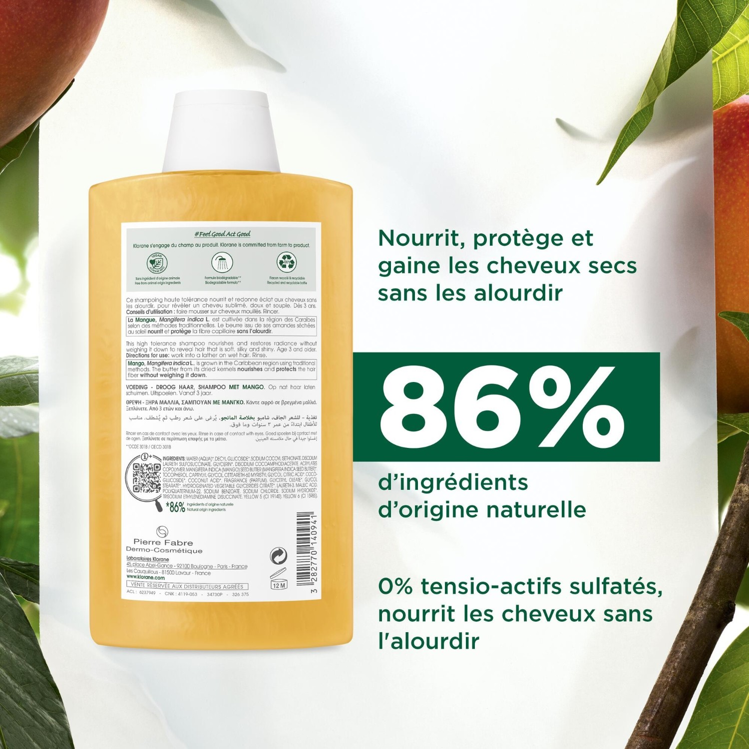 Klorane Shampoing Nutrition à la Mangue