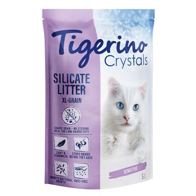 Lettiera per gatti Tigerino Crystals XL-Grain Sensitive - Senza profumo