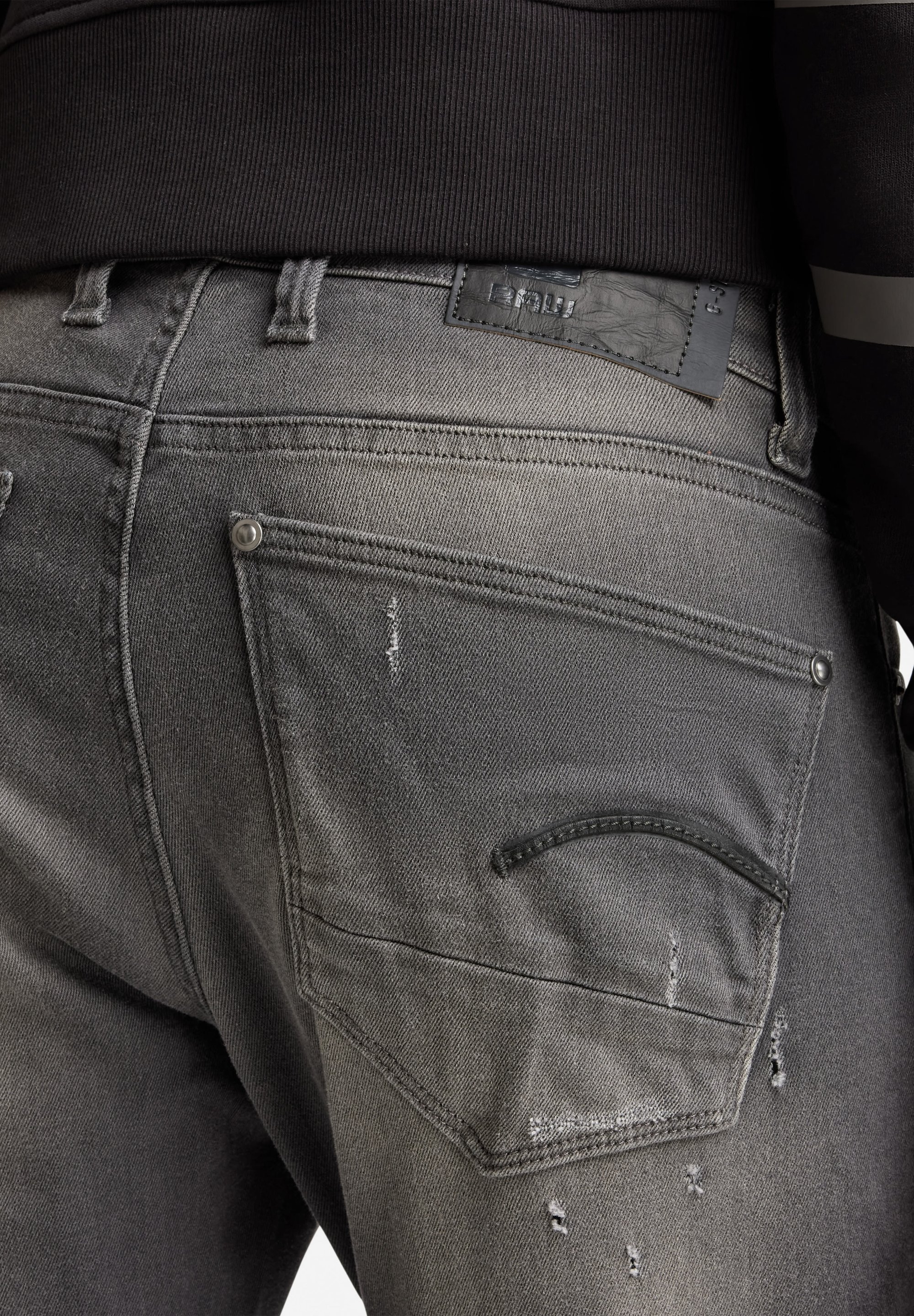 G-STAR REVEND SKINNY - Jeans Skinny Fit - grigio slander superstech