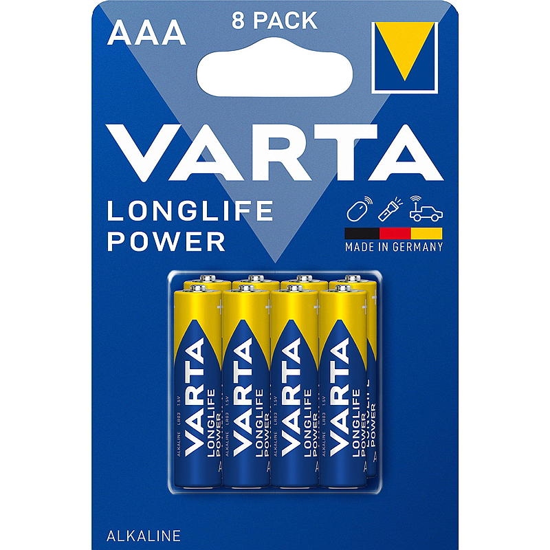 Varta Batterie 8-Pk AAA Power Varta