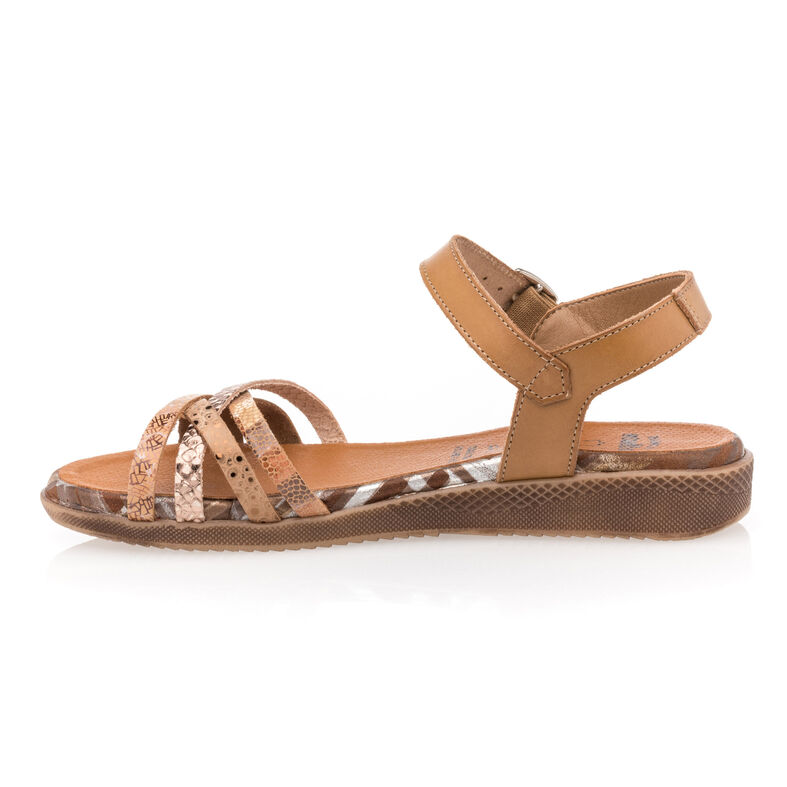 Brune sandaler / sko med åpen tå til dame