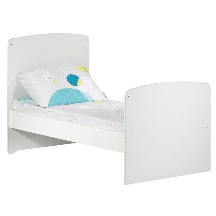 Cama convertible - 140x70cm - Babyprice Basic - Madera blanca