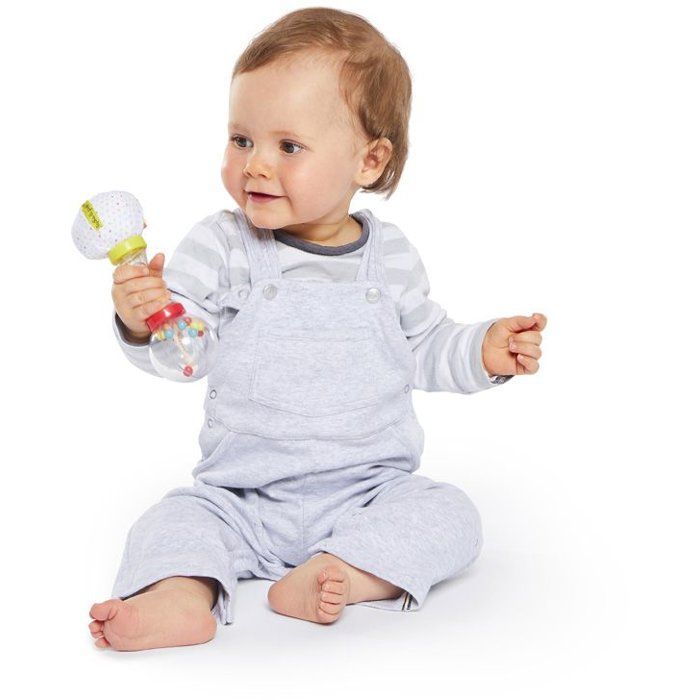 Hochet - SOPHIE LA GIRAFE - Soft Maracas - Billes à agiter - Textile doux - Poignée avec billes