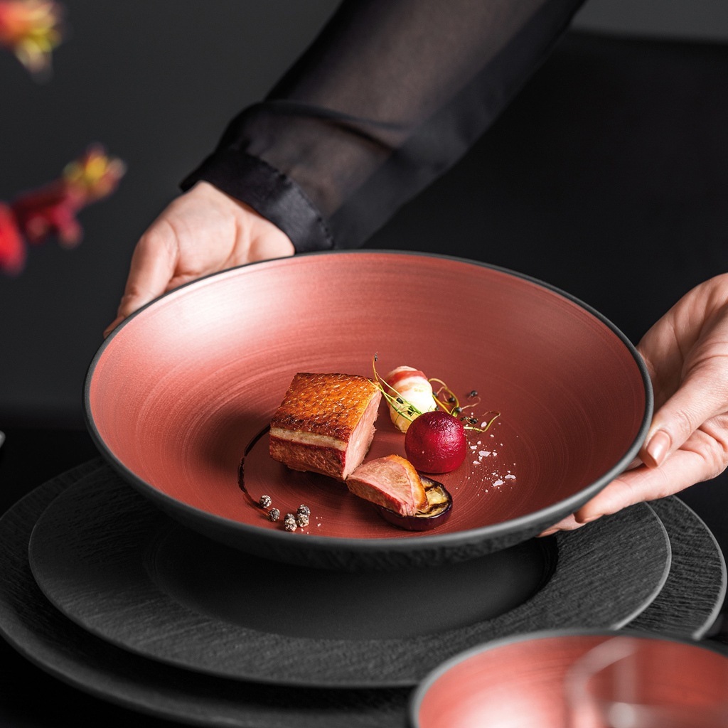 Miska Villeroy & Boch, plochá, model Rock Glow - 1 kus
