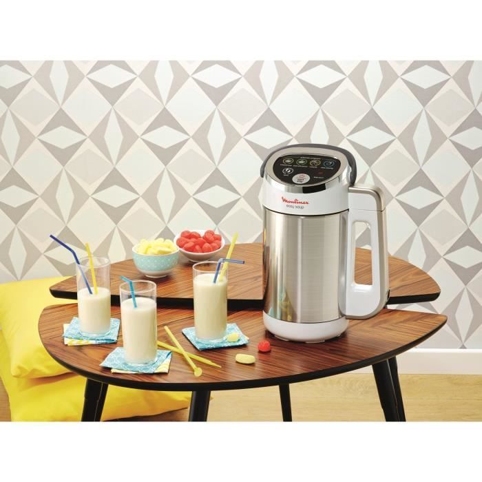 Moulinex Easy Soup Verwarmde Blender, 1000W, 1,2L Inhoud, 5 Automatische Programma's, Warmhoudfunctie, LM841B10