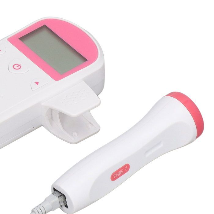 Moniteur de rythme cardiaque pour bébé avec écran LCD et haut-parleur intégré, moniteur fœtal Doppler alimenté par batterie pour la