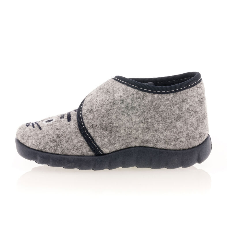 Pantuflas grises para bebé niño