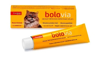CANDIOLI Candioli Bolo Via Haarbal Eliminatiepasta voor katten 50 g