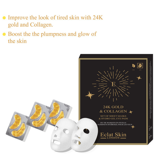 Eclat Skin London 24K kollageenikangasnaamiot Hydro Eye Pads