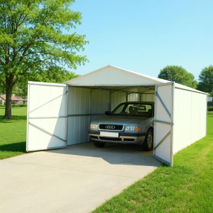 Extensão de garagem metálica - GA6'