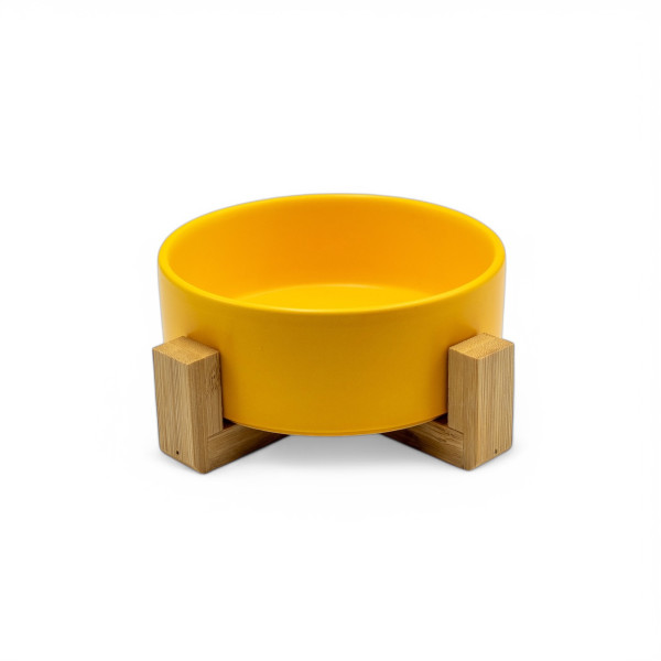 Miska dla psa kota ceramiczna miseczka ze stojakiem na wodę karmę podstawa