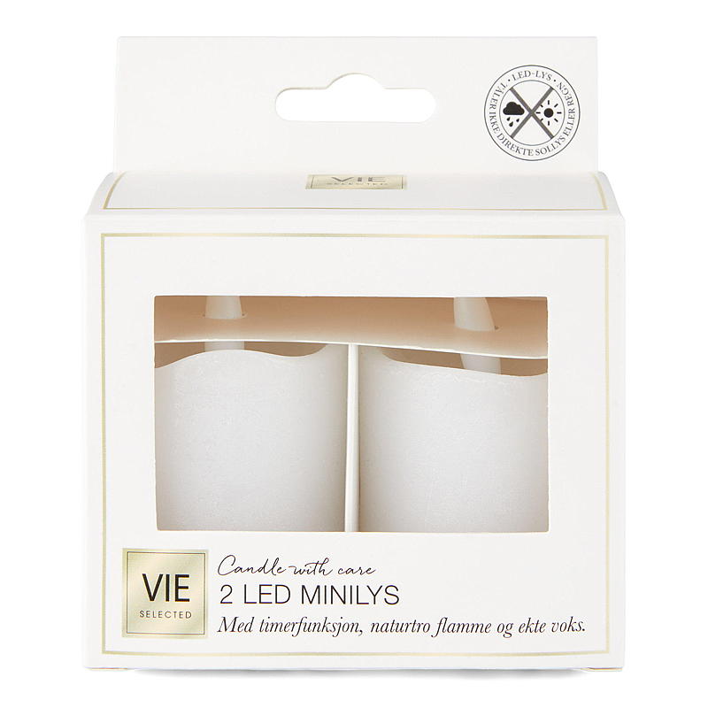 Cire minuteur LED Minilys (lot de 2) de Vie Selected