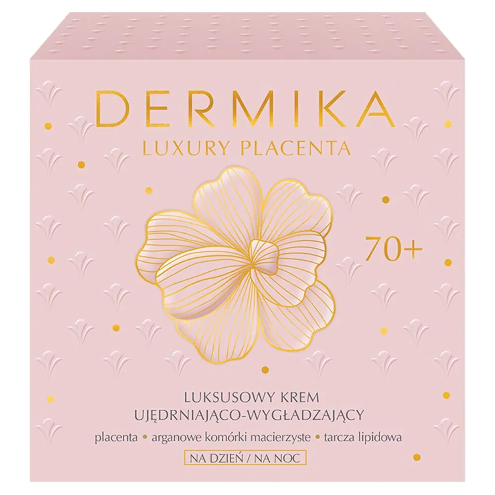 Dermika Luxury Placenta Krem ujędrniająco-wygładzający 70+ na dzień i na noc