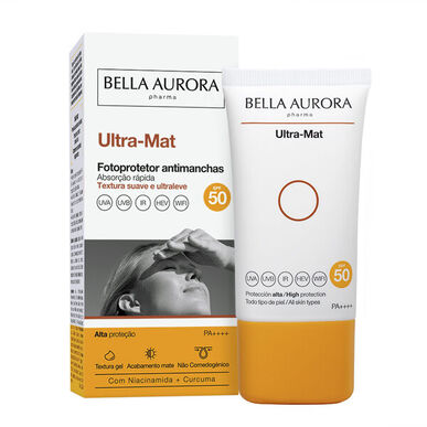 Bella Aurora ultra mat krema za sončenje za obraz SPF 50 50 ml