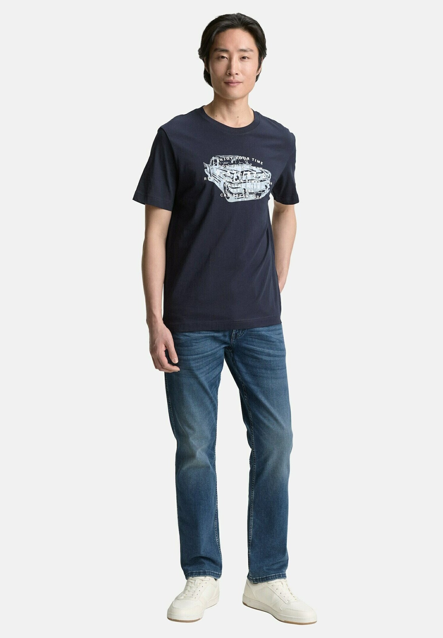 TOM TAILOR MET PRINT - T-shirt met print - hemelsblauw