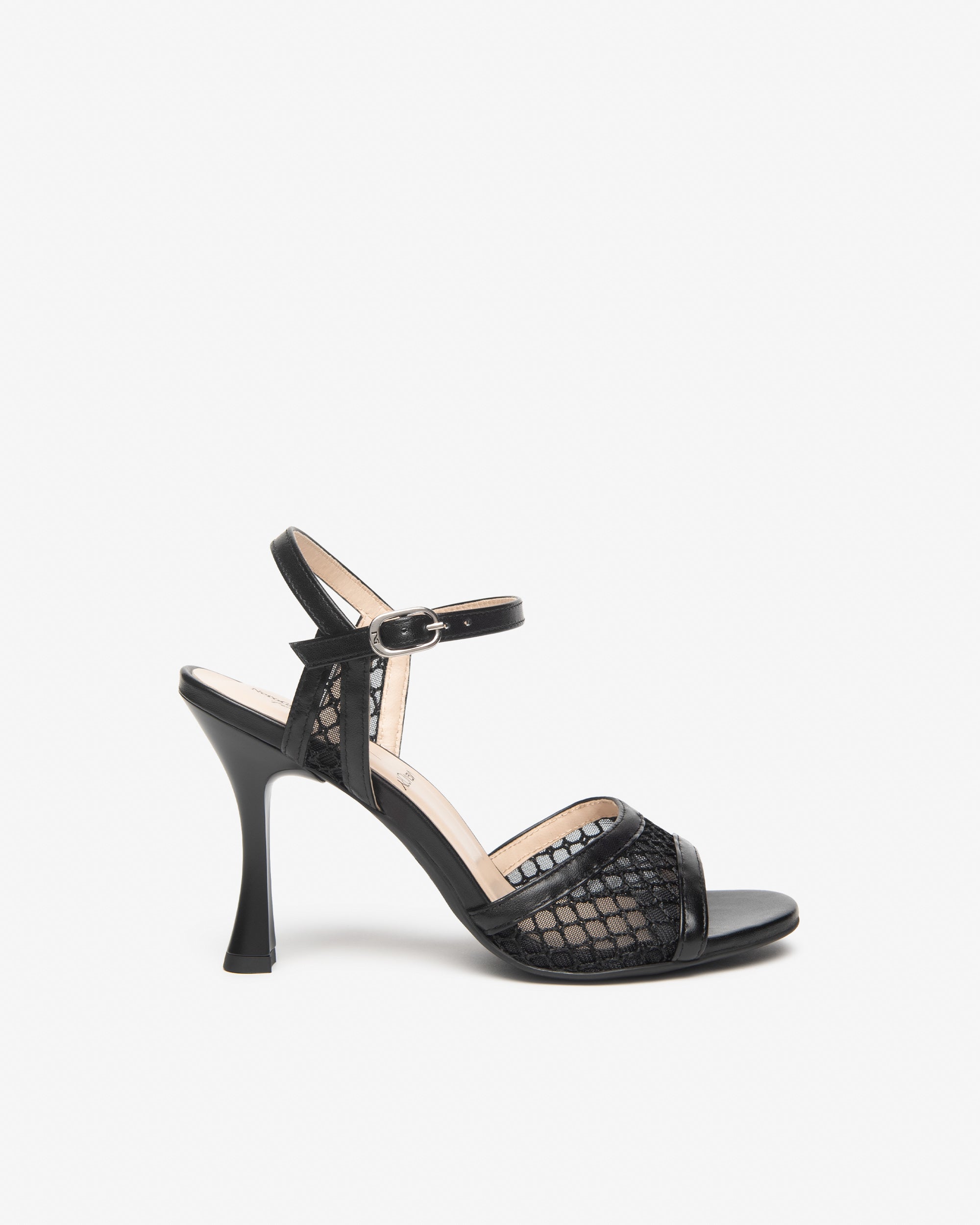  Damen-Sandalen aus Leder und Canvas