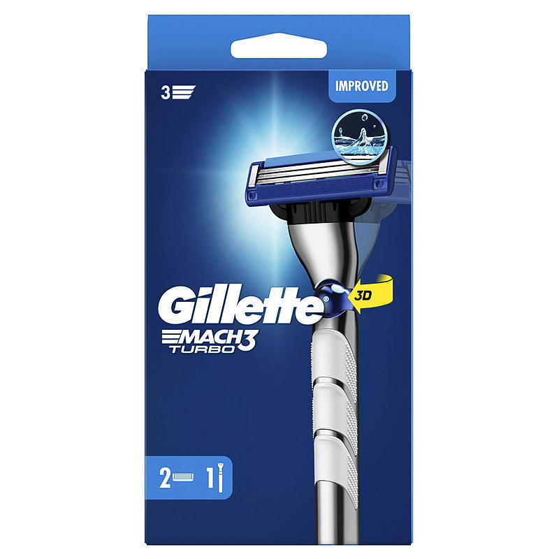 Gillette Gillette barberhøvel Mach3 turbo 2Up