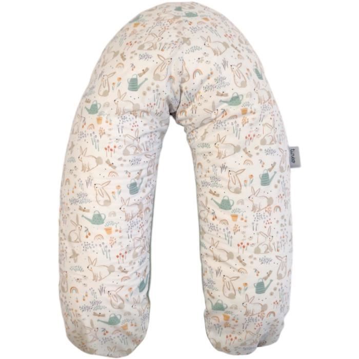 Almofada de maternidade - TINEO - Verde sálvia - Coelhos