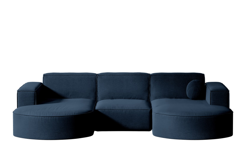 Sofa narożna ogrodowa, Designer Modena Studio U Patio Granatowy