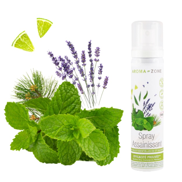 Reinigendes Desinfektionsspray mit ätherischen Ölen, 75 ml