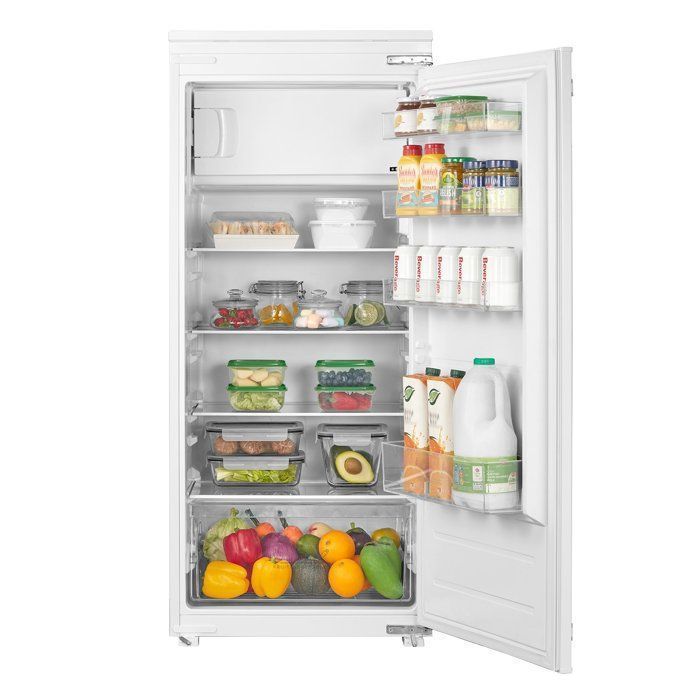 Réfrigérateur 1 Porte Encastrable COMFEE - Intégrable - 190L(174+16) - Classe E - L54 cm x H123,3 cm x P55 cm - Blanc