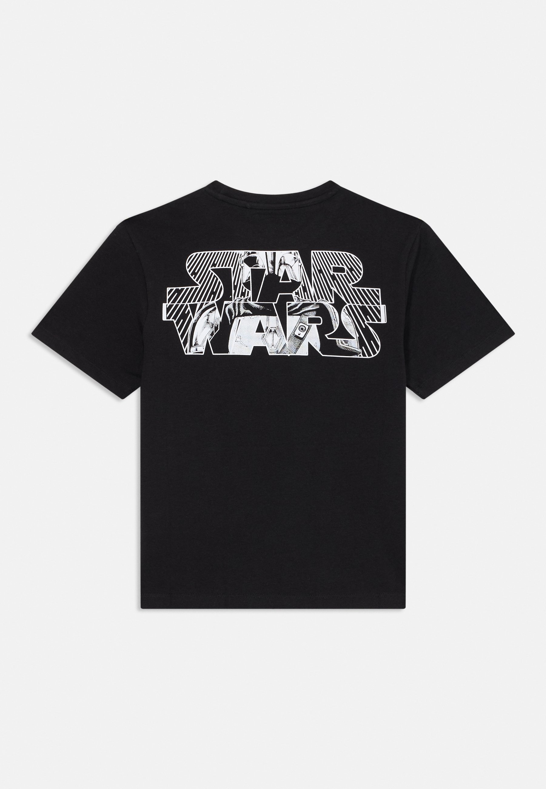 Naam: NKMALLAN STARWARREG - T-shirt met print - zwart