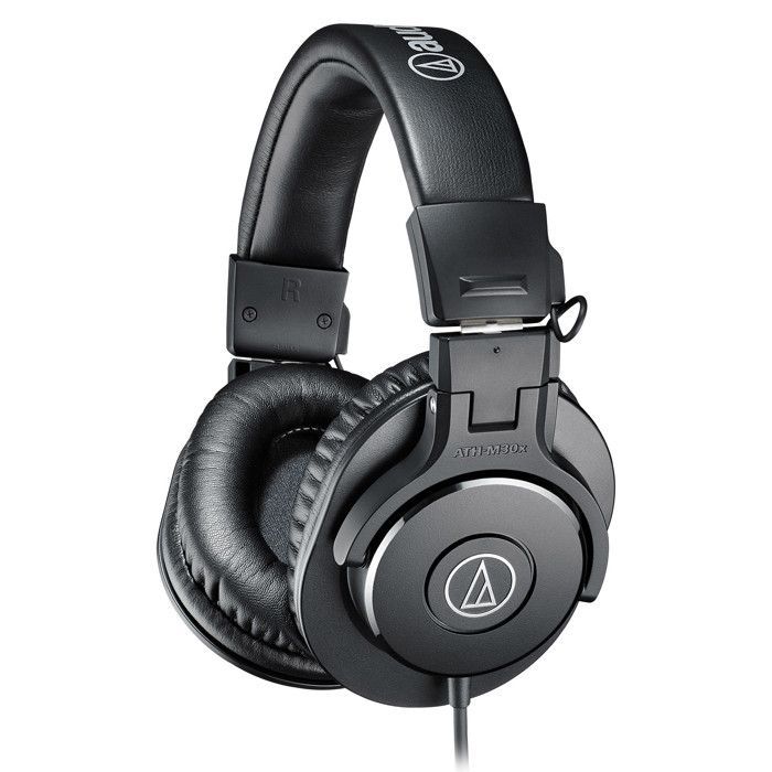 Cuffie da studio - Audio Technica - ATH-M30x - Nero opaco - Circumaurali - Neodimio