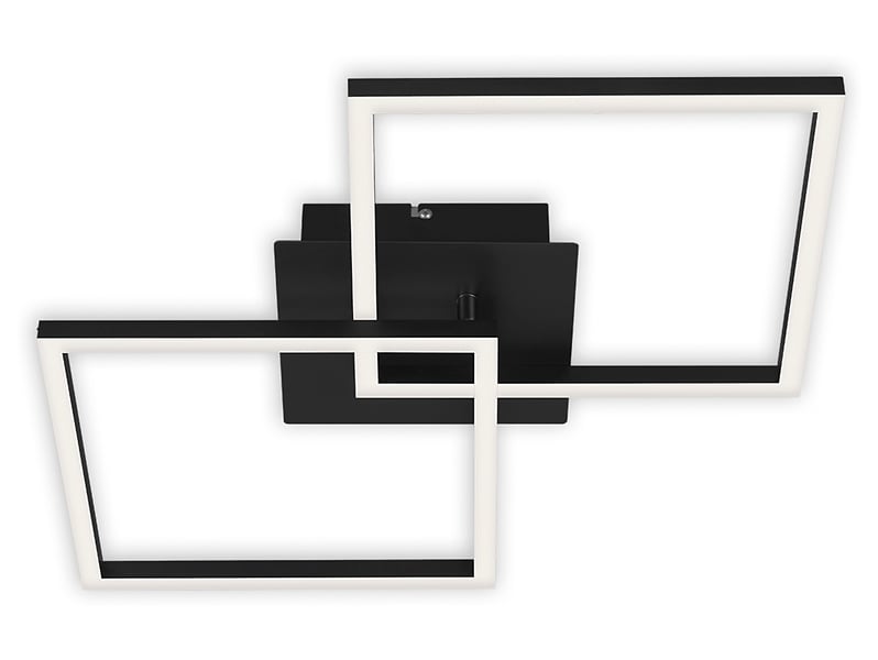 Lampa sufitowa Frame LED 2-punktowa metalowa czarna
