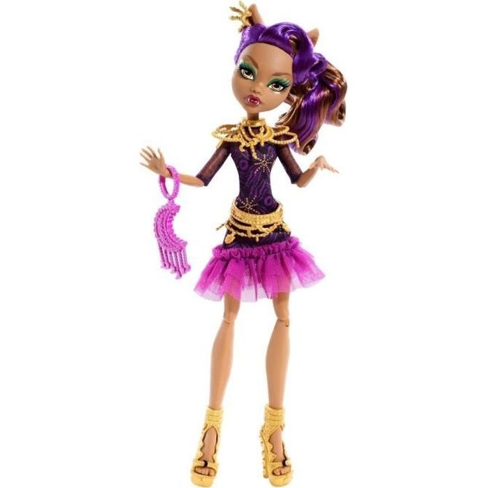 MONSTER HIGH Clawdeen Wolf Tapete Preto