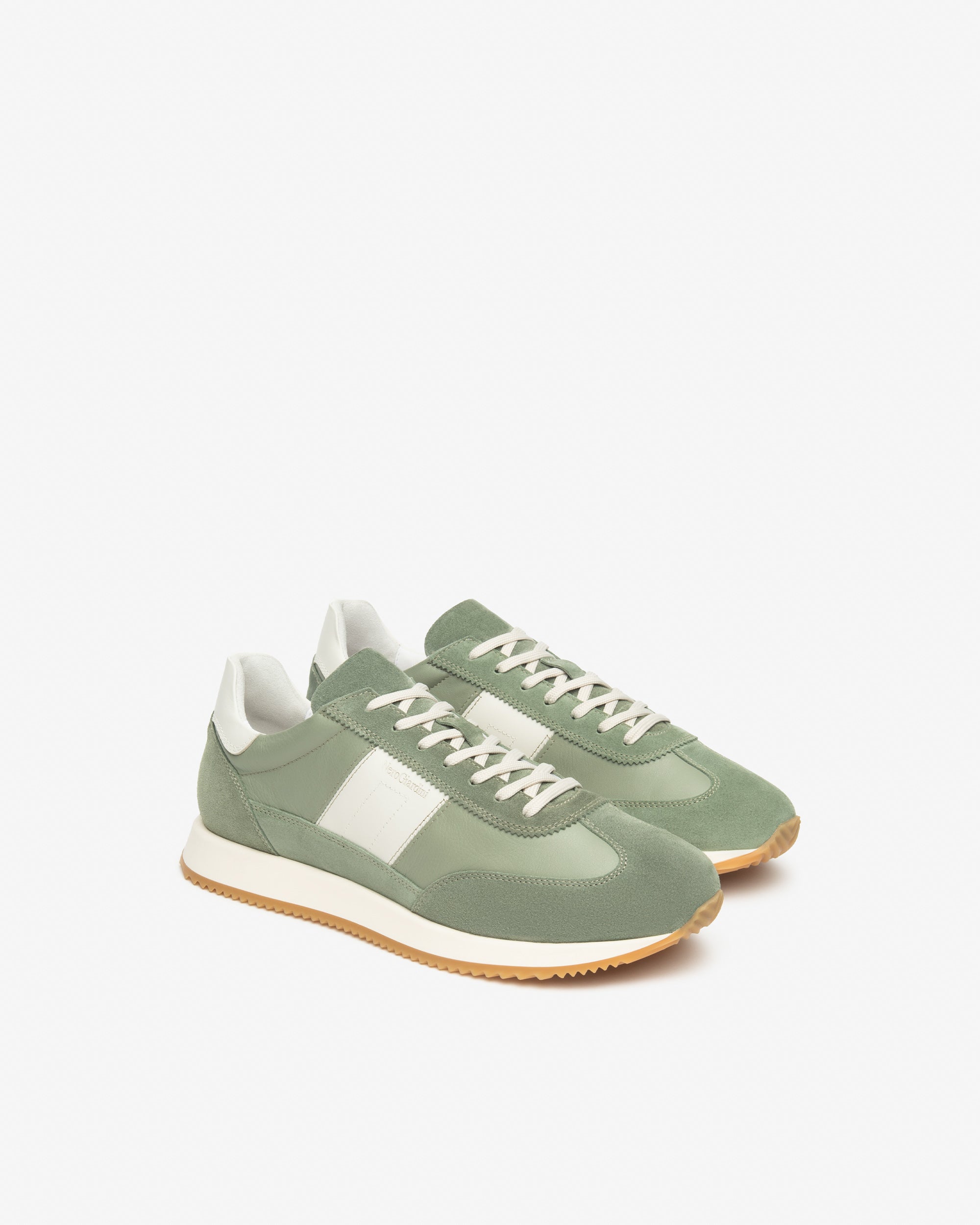 Herren-Sneaker aus Leder und Wildleder